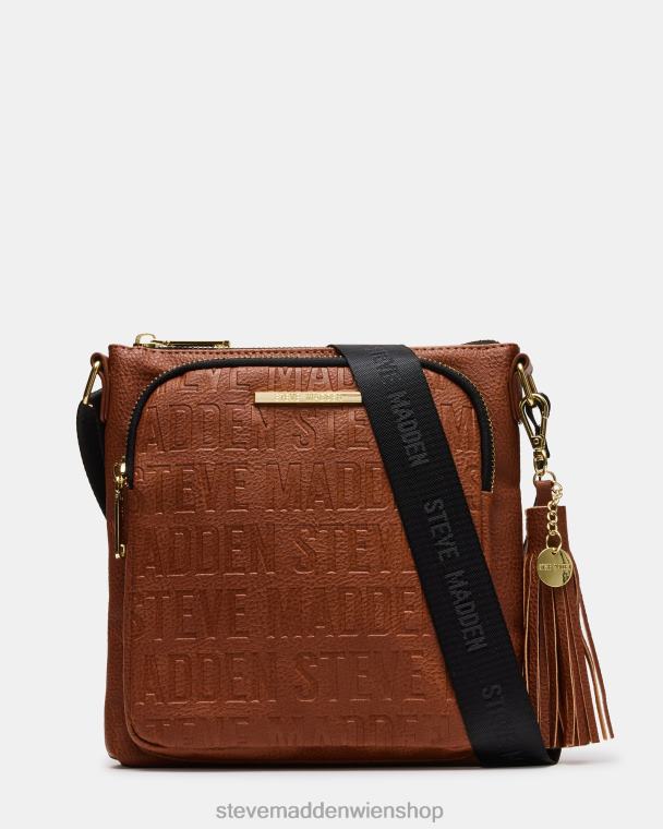 Steve Madden unisex Umhängetasche mit Logo Cognac Tasche 88L08368