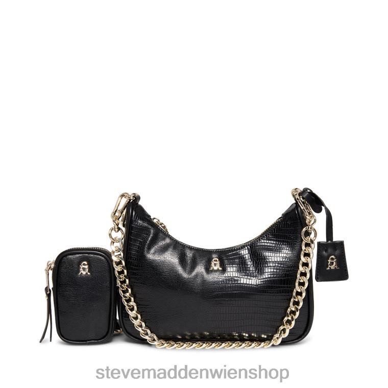 Steve Madden unisex lebende Eidechse Schwarz Tasche 88L08409