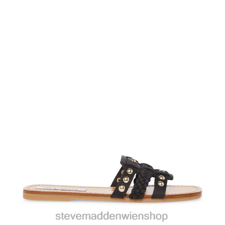 Steve Madden Frauen Paradies schwarzes Leder Schuhwerk 88L08138