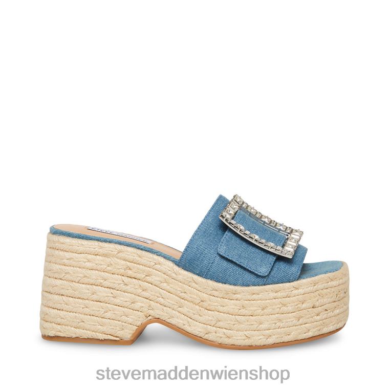 Steve Madden Frauen Solana Denim-Stoff Schuhwerk 88L08173