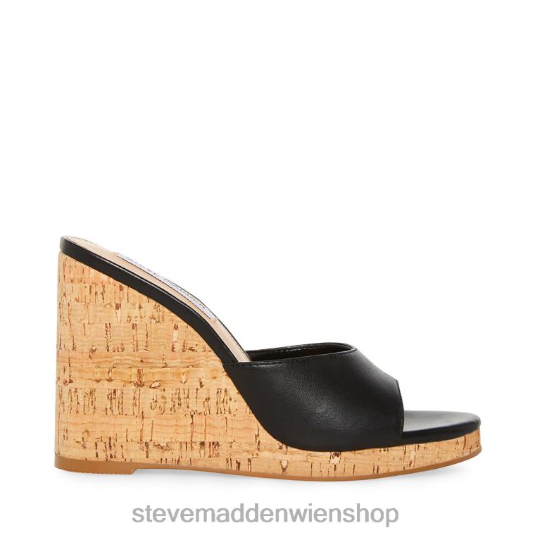 Steve Madden Frauen fabelhaft schwarzes Leder Schuhwerk 88L0880