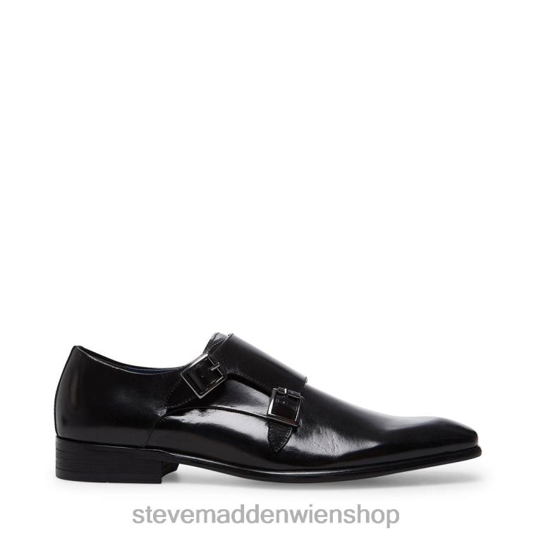 Steve Madden Männer Beaumont schwarzes Leder Schuhwerk 88L081048