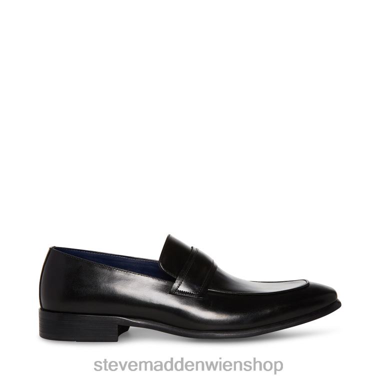 Steve Madden Männer Beaudon schwarzes Leder Schuhwerk 88L081030