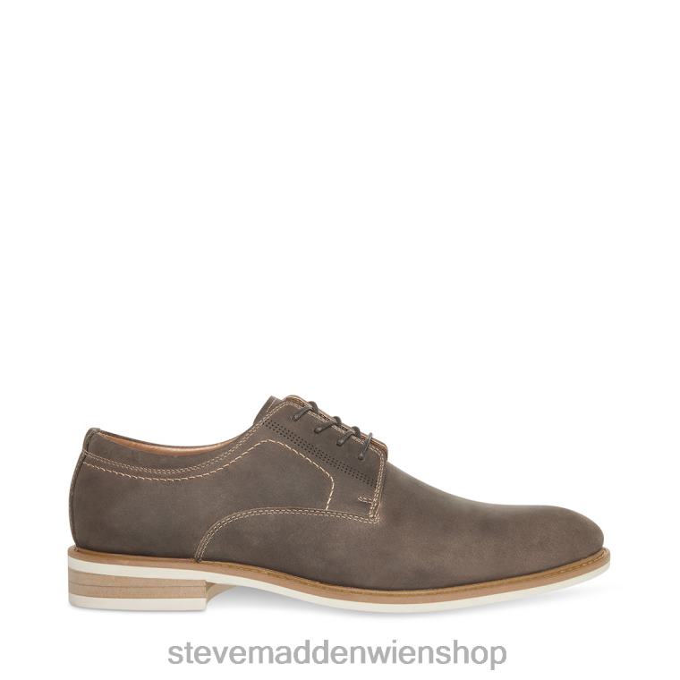 Steve Madden Männer Kacion graues Leder Schuhwerk 88L081024