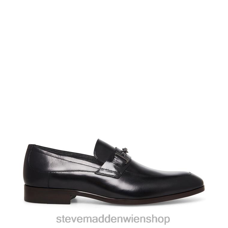 Steve Madden Männer Valon schwarzes Leder Schuhwerk 88L08992