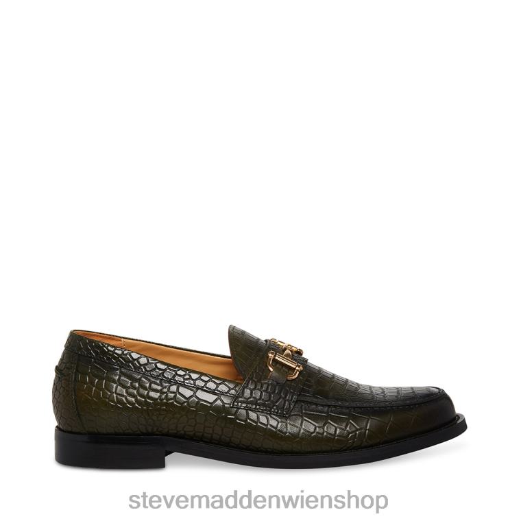 Steve Madden Männer Wallace grünes Krokodil Schuhwerk 88L081043