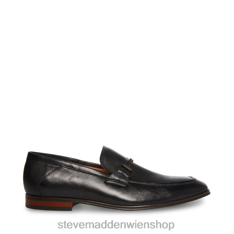 Steve Madden Männer aahron schwarzes Leder Schuhwerk 88L081017