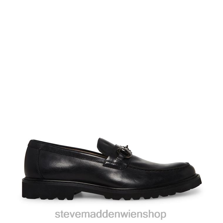 Steve Madden Männer kyan schwarzes Leder Schuhwerk 88L08996