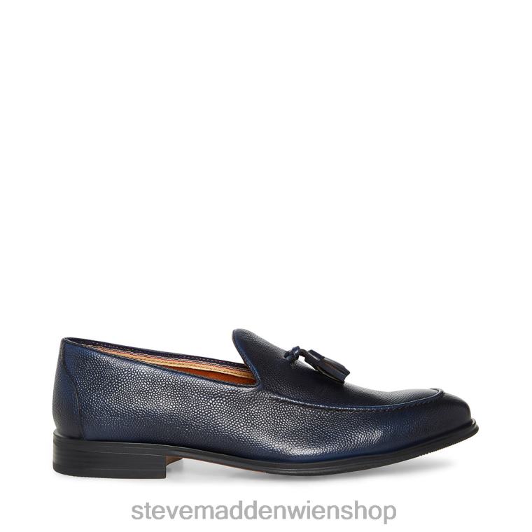 Steve Madden Männer paen Marineblaues Leder Schuhwerk 88L081020