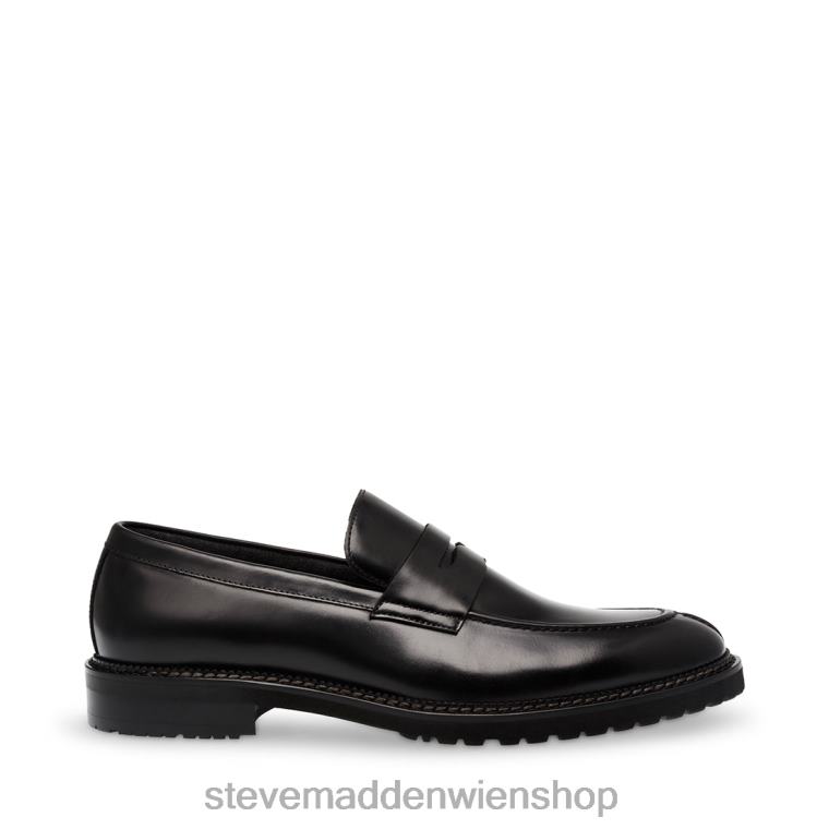 Steve Madden Männer saban schwarzes Leder Schuhwerk 88L081007