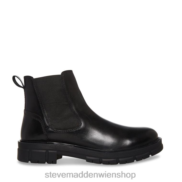 Steve Madden Männer Adonis schwarzes Leder Schuhwerk 88L08969