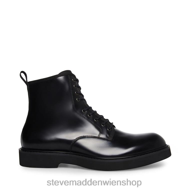 Steve Madden Männer Adrian schwarzes Leder Schuhwerk 88L08975