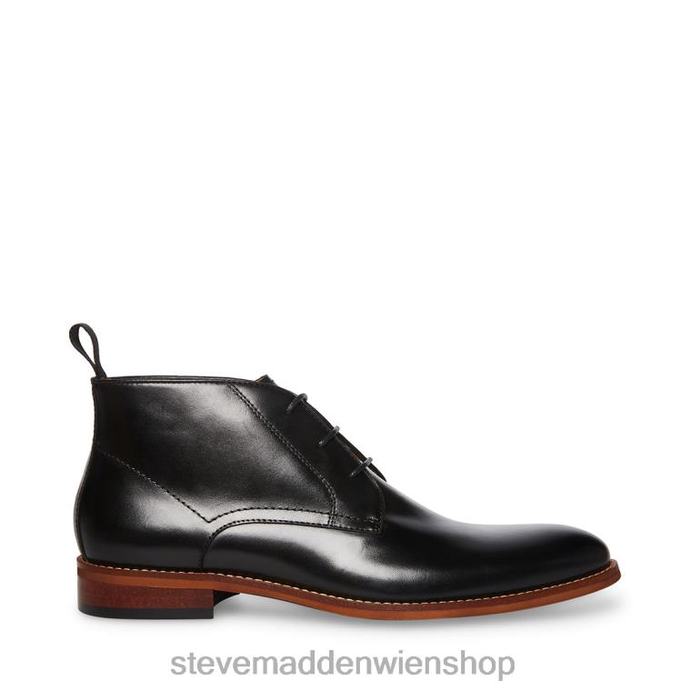 Steve Madden Männer Favien schwarzes Leder Schuhwerk 88L08941