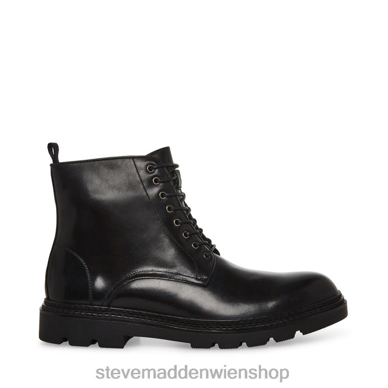 Steve Madden Männer Jesse schwarzes Leder Schuhwerk 88L08955