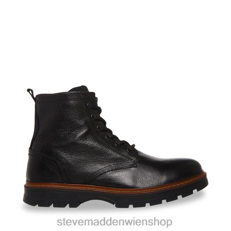 Steve Madden Männer Lucius schwarzes Leder Schuhwerk 88L08974