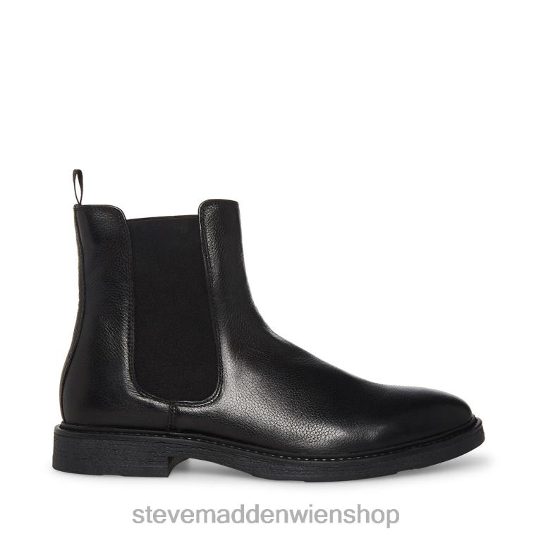 Steve Madden Männer Pedro schwarzes Leder Schuhwerk 88L08971