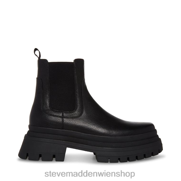 Steve Madden Männer zappen schwarzes Leder Schuhwerk 88L08931